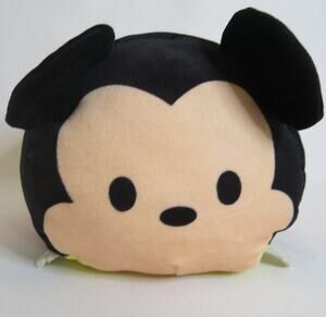 DISNEY Tsum Tsum Mickey Mouse Plush Stuffie 8" Soft Pillow Red Black Stuffed Toy